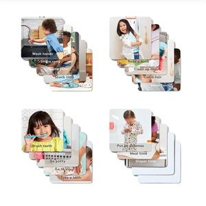 LOVEVERY Let's Map It Out Routine Cards with Drawstring Bag